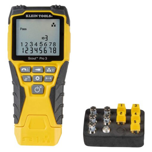 Klein Tools VDV500-920 Wire Tracer Tone Generator and Probe Set with RJ45 Port & VDV501-851 Cable Tester Kit with Scout Pro 3 for Ethernet/Data, Coax/Video - Image 4