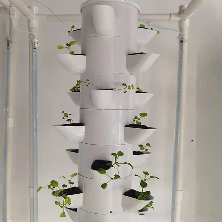 Hydroponic Growing Sytem Gardening Indoor Grow Kits Vertical Grow Tower Self-watering Growing System15 Layer 45 Plants Sites,for Fresh Herb Garden, Fruits, Vegetables - Image 6