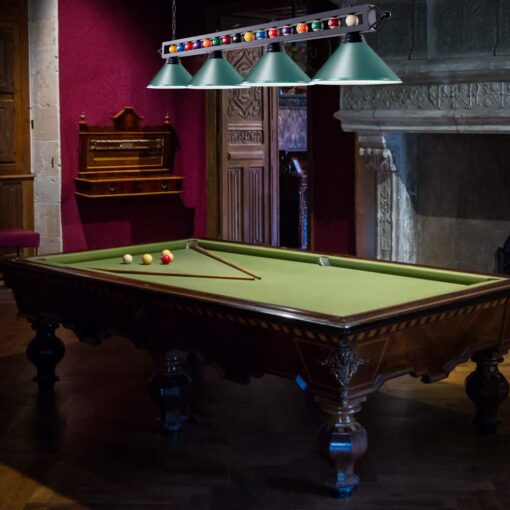 Wellmet Pool Table Light, 70'' 4 Lights Billiard Lighting Hanging Kitchen Island Light Chandelier with Lamp Shades for 7ft 8ft Pool Table, Billiard Table, Game Room, Kitchen - Image 9