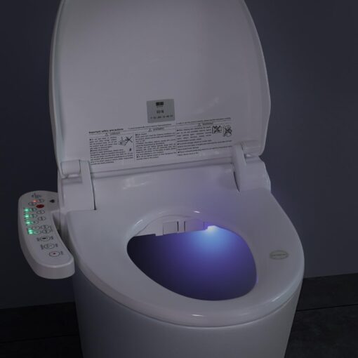 YOURLITE Bidet Toilet Seat Electric Warm Water Bidet with Warm Air Drying, Heated Seat Bidet with Self-cleaning Nozzle Temperature Adjustable White Toilet Seat - Image 5