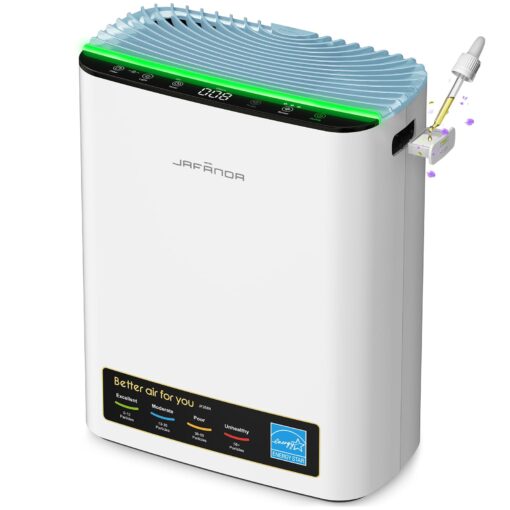 Jafända HEPA Air Purifier for Bedroom, Allergen Air Cleaners for Home Large Room up to 1226ft², Mold Air Purifiers for Home, True HEPA Air Filter Removes 99.97% Pet Dander/Hair, Pollen Dust Smoke&VOCs - Image 2