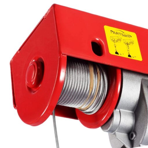 Partsam Electric Hoists 1320lbs Automatic Lift Cable Hoist with Wireless Remote Control 110V Overhead Crane Garage Ceiling Pulley Winch w Towing Strap Sling, Electric Wire Rope Hoist,38ft Lift Height - Image 5