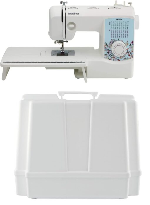 Brother XR3774 37-Stitch Sewing and Quilting Machine with Wide Table and 5300A Hard Plastic Storage and Carry Case