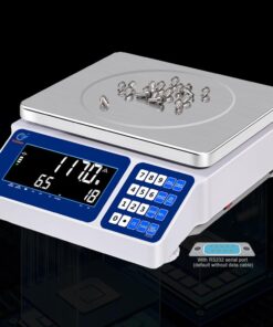 RUISHAN Lab Industrial Counting Scales 30kg/0.5g | 66lb/0.0011lb Accuracy Electronic Digital Gram Weighing Scale for Parts and Coins with Rs232 for Computer Or Printer | with Alarm