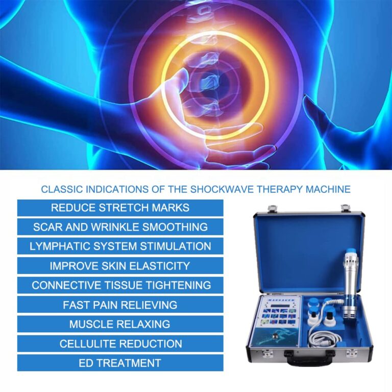 Shockwave Therapy Machine, Effective Electromagnetic Extracorporeal E-D Shock Wave Therapy Machine Pain Relief Body Massager Muscle Relax Massage Gun with 7 Massage Heads - Image 6