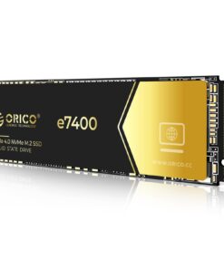 ORICO 4TB NVMe SSD PCIe 4.0- Up to 7400MB/s, M.2 2280 PCIe 4.0X4 Internal Solid State Drive, Fast Heat Dissipation, Compatible with macOS Windows for Gamers and Creators-e7400
