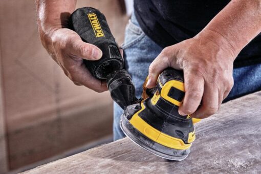 DEWALT 20V MAX Sander, Cordless, 5-Inch, 2.Ah, 8,000-12,000 OPM, Variable Speed Dial, Storage Bag, Battery and Charger Included (DCW210D1) - Image 5