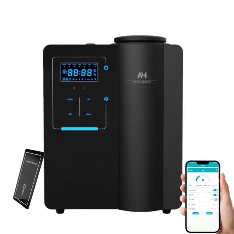 Waterless Air Diffuser - Home Luxury Scent Diffuser - Magnetic Keycard Bluetooth & App Control - Antal Hayat Diffuser - Waterless Diffusers for Home - Difusor Aroma - Aesthetic Essential Oil Diffuser