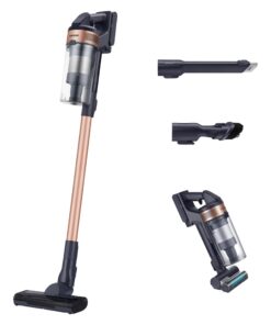 SAMSUNG Jet 60 Pet Cordless Stick Vacuum Cleaner w/ Removable Battery, Advanced Floor Cleaning, Jet Fit Brush to Clean Hardwood, Carpet and Tile, Lightweight Design, VS15A6032R7, Rose Gold