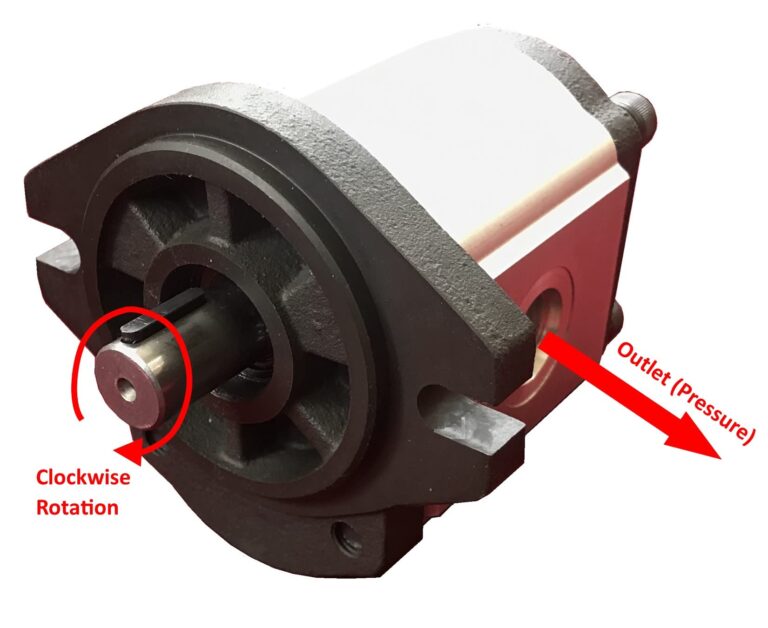 Hydraulic Gear Pump Sizes from 0 to 18 gpm 3625psi SAE A Flange Side Ports CW-Rotation (Shaft: 3/4" diameter keyed, 23cc: 15gpm at max. rpm) - Image 9