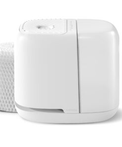 Canopy Bedside Humidifier 2.0, White, 36 HR Run Time, 2.5L Capacity - Reading Light & White Noise - Alleviate Symptoms of Allergies, Flu, Cold, Dry Skin - Humidifier, Filter, Power Cord & Adapter