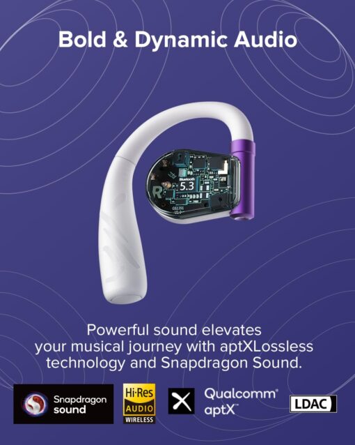 Cleer ARC II Gaming Earbuds - True Wireless Open Ear Headphones, Ultra-Low Latency, Snapdragon Sound, Bluetooth 5.3, USB-C Dongle, 35Hr Battery, Compatible with PS4, PS5, PC, Switch,White - Image 8