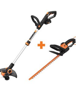WORX WG163 GT 3.0 20V PowerShare 12" Cordless String Trimmer & Edger with Power Share 22-inch Cordless Hedge Trimmer, Bare Tool Only