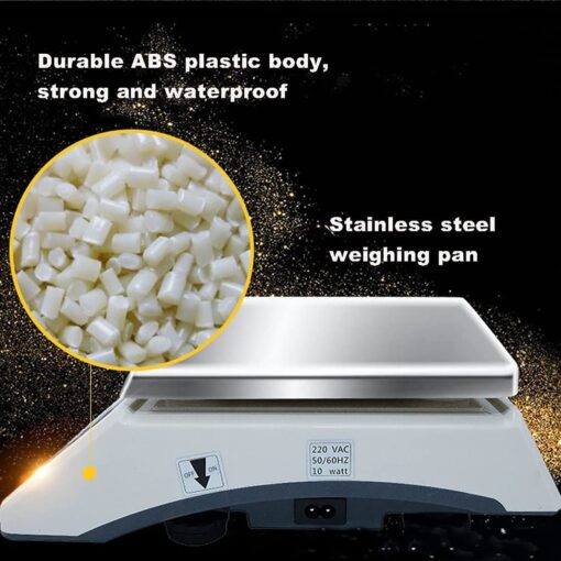 JAJKAFCL 30kg/1g Digital Precision Accurate Electronic Scale Laboratory LCD Display Balance Weighting and Counting Scale Scientific/Industrial/Gold Scales Balance(5kg/0.1g) - Image 4