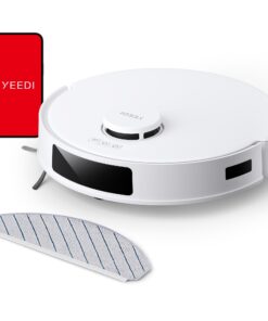 Yeedi C12 Robot Vacuum Cleaner and Mop, 8000Pa Strong Suction, ZeroTangle Brush, Smart Navigation, Self-Charging, White