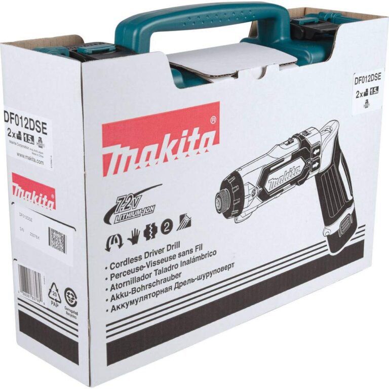 Makita DF012DSE 7.2V Lithium-Ion Cordless 1/4" Hex Driver-Drill Kit with Auto-Stop Clutch - Image 2