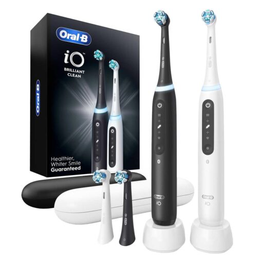 Oral-B iO 5 Brilliant Clean Electric Toothbrush, 2 Pack