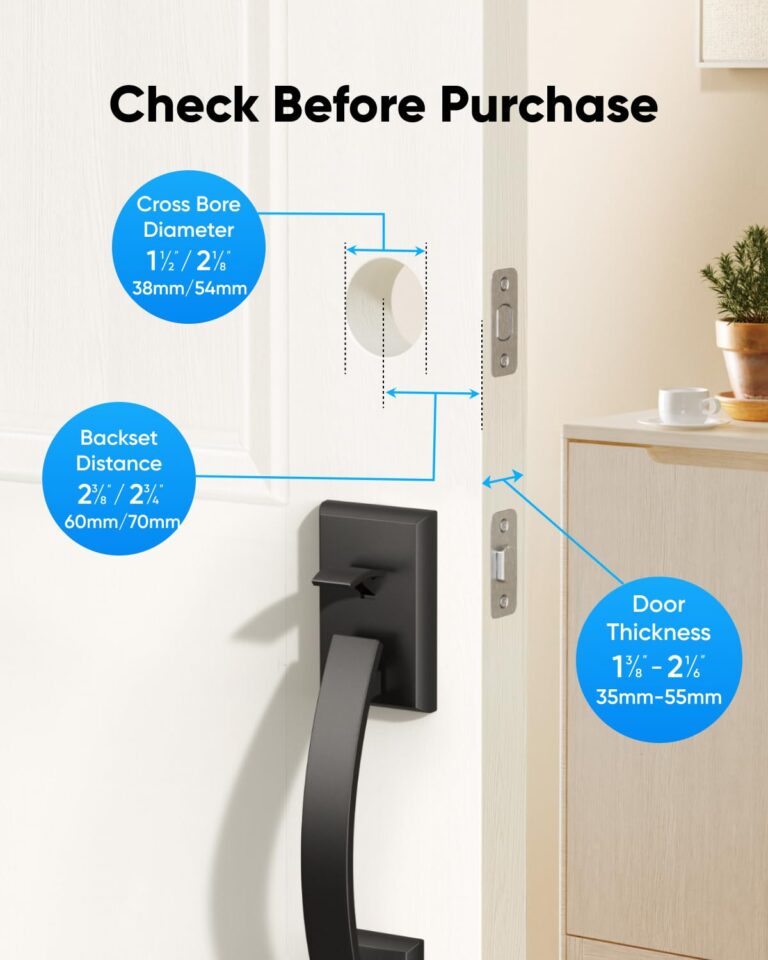 eufy Security Smart Lock C220 with Handleset, Fingerprint Keyless Entry Door Lock, Built-in Wi-Fi, App Remote Control, Front Door Deadbolt, 8 Months Battery, IP53 Waterproof, BHMA Certified - Image 3