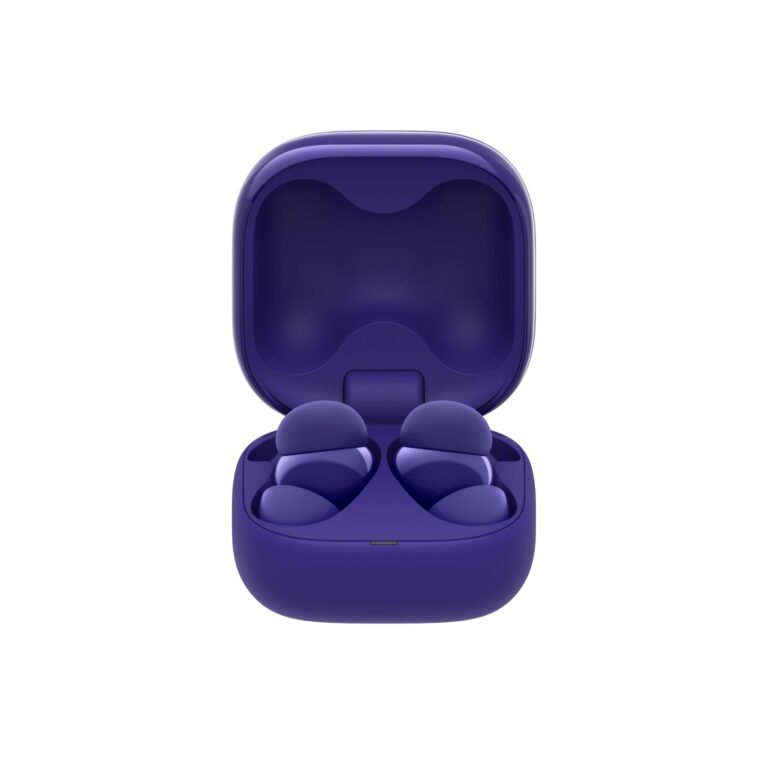 Sony LinkBuds Fit x Olivia Rodrigo Truly Wireless Noise Canceling Earbud Headphones Small & Light with Newly Developed Air Fitting Supporters, Violet (Limited Edition) - Image 6