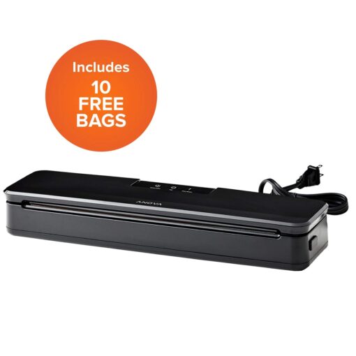 Anova Culinary (ANOVA) ᴿᴱᴰ Precision Cooker, Black, Medium & ANVS01-US00 Anova Precision Vacuum Sealer, Includes 10 Precut Bags, For Sous Vide and Food Storage - Image 3