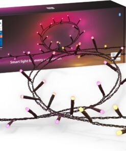 Philips Hue Indoor/Outdoor Holiday 130-Foot Festavia String Lights - 500 Mini Color Changing Smart LEDs - Weatherproof - Control with Hue App - Works with Alexa, Google Assistant and Apple HomeKit