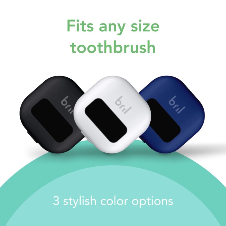 Bril UV-C Toothbrush Cleaner, Portable Cover, Magnetic Holder, and Travel Case for Any Size Toothbrush, White, Black, Navy (8 Pack) - Image 5