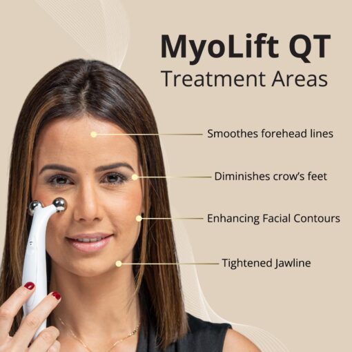 7E Wellness MyoLift QT Microcurrent Facial Device with Smart Current Technology and Smartphone App - Portable Skin Care Tools, Instant Face Lift, Anti Aging, Skin Tightening - Up to 400 Microamps - Image 6