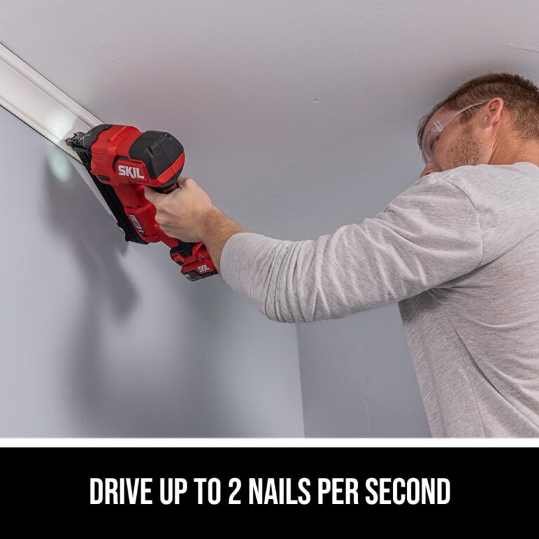 SKIL PWR CORE 20 Brushless 20V 18Ga Brad Nailer Kit including 2.0Ah USB-C Battery and Charger-NA1800B-10 - Image 6
