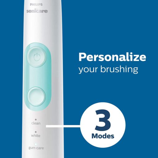Philips Sonicare Cordless Power Flosser 3000 & ProtectiveClean 5300 Rechargeable Electric Power Toothbrush, Black, HX6423/34 - Image 2