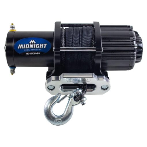 MOTOALLIANCE Viper UTV/ATV 4500lb Waterproof Wireless Winch from USA Powersports Company. 50 Feet of Black Synthetic Winch Rope. Perfect for Offroad Vehicle Recovery.