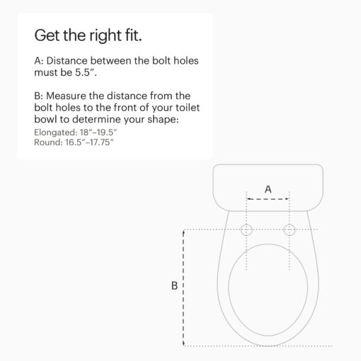 Brondell SE400-RW Swash SE400 Electric Bidet Toilet Heated Seat, Oscillating Stainless Steel Nozzle, Warm Air Dryer, Night Light, Gentle Close Lid, White Side Arm Control, Round - Image 5