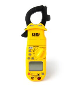 UEi DL379B Digital Clamp Meter Auto Ranging, HVAC Current Voltage Tester w/Magnetic Mount, Measures AC Amps AC/DC Volts Temperature Capacitance Frequency Diodes Duty Cycle Continuity Resistance NCV