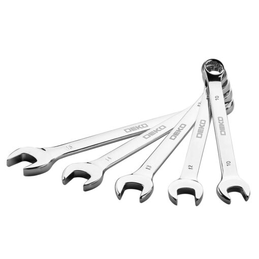 DEKOPRO 258 Piece Tool Kit with Rolling Tool Box Socket Wrench Hand Tool Set Mechanic Case Trolley Portable - Image 3