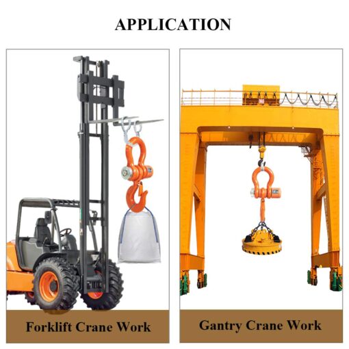 MXBAOHENG 3T Wireless Crane Digital Hoist Scale Rechargeable Hanging Scale w/Remote Control 3000kg/6600lb - Image 2