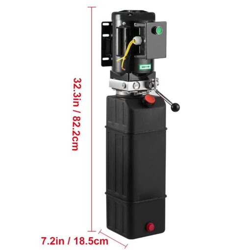 Happybuy Hydraulic Pump, 4 Gallon Hydraulic Motor for Single Phase Car Lift, 3450 RPM, 208-230 Volt, 2 HP Portable Vehicle Lift & Power Press - Image 3