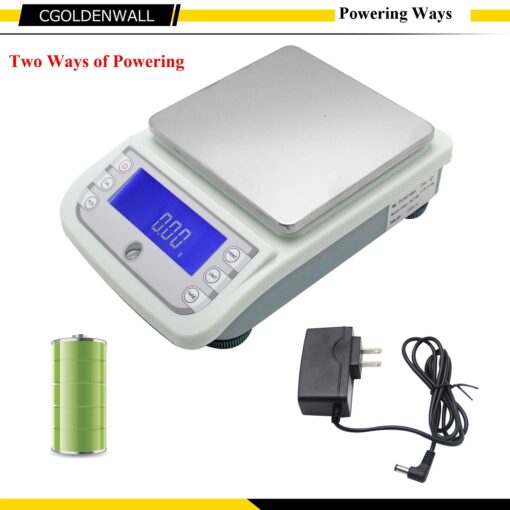 CGOLDENWALL 5000g 5kg 0.01g Lab Analytical Balance Digital Precision Electronic Scale Analytical Counter Automatic Calibration Commercial Scale High Precision Output RS232 and Automatic Calibration - Image 4