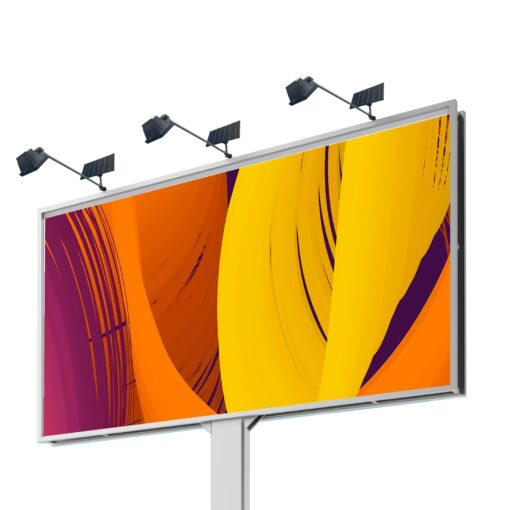 Solar Billboard Light,Metal Aluminum Lamp Heads Solar Sign Light ,12W 12000AMH Li-on Battery, 60 LED Super Bright Llight , Used for Real Estate Signs, Commercial, Advertising, Highway Sign Lighting - Image 3