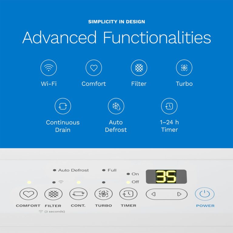 hOmeLabs 4,500 Sq. Ft WiFi-Enabled Dehumidifier - Powerful Humidity Control for Large Rooms & Basements - Robust Moisture Removal 50 pint (Previously 70 Pint) HME031003N - Image 4