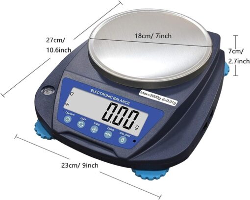 Digital Electronic Scales Display Multifunctional Food Calculation Weight Shop Market High Precision Home(1000g/0.01g) - Image 2