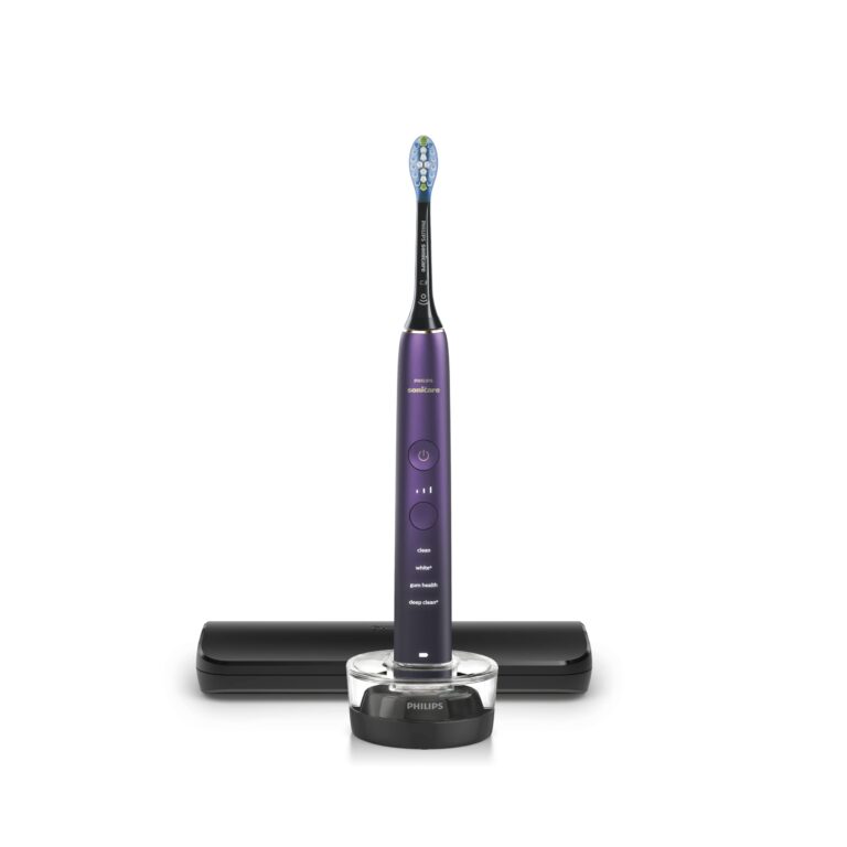 PHILIPS Sonicare 9000 Special Edition Rechargeable Toothbrush, Black/Purple, HX9911/91 - Image 3
