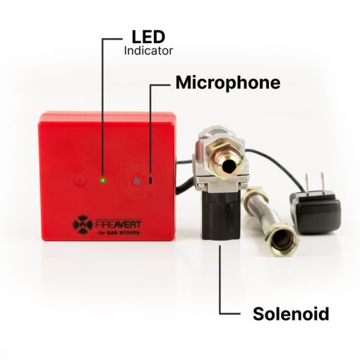 FireAvert-Gas Stove Auto Shut-Off Device (1/2" Pipe Line), Oven Monitoring Solution for Senior Citizen and Elderly Parents, As Seen on Shark Tank - Image 4