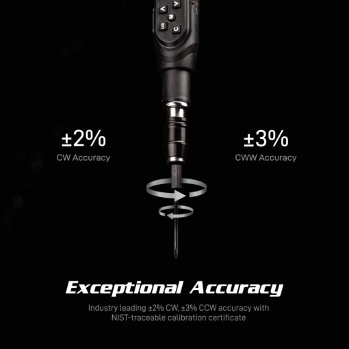 Capri Tools Digital Torque Screwdriver, Dual Direction, 1.77-35.39 in. lbs./20-400 cNm/2.04-40.82 kg-cm, 26000 - Image 6