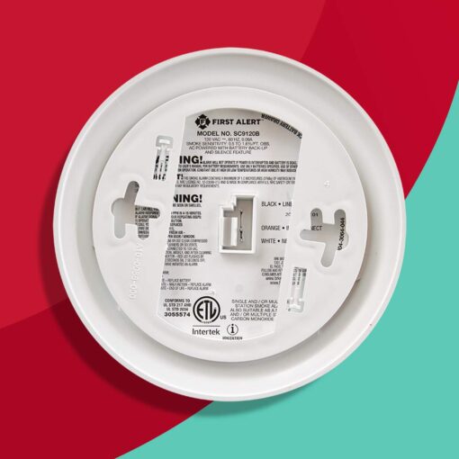FIRST ALERT BRK SC9120B-3 Hardwired Smoke and Carbon Monoxide (CO) Detector with Battery Backup, White, Pack of 3 - Image 4