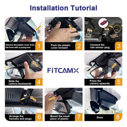 Fitcamx 4K Dash Cam Suitable for Hyundai Santa Fe 2024 2025 (Part No#P6000) SE SEL Limited Calligraphy XRT, OEM Look, UHD 2160P Video, WiFi & APP, Loop Recording, G-Sensor, Easy to Install, 64GB Card - Image 3