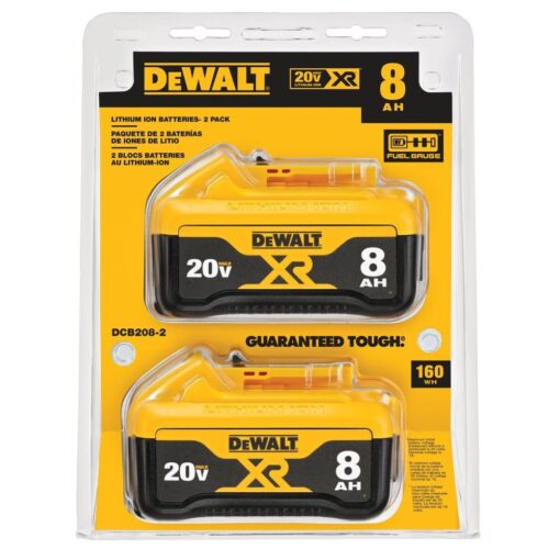 DEWALT 20V MAX* XR Batteries, 8.0-Ah, 2-Pack (DCB208-2) - Image 3