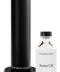 The Magic Scent Bluetooth Diffuser Home & Office - Smart Ultra-Quiet Home & Hotel Diffuser Machine - Waterless Cold-Air Programmable Professional Diffusers for Essential Oils - Aroma Oil Included