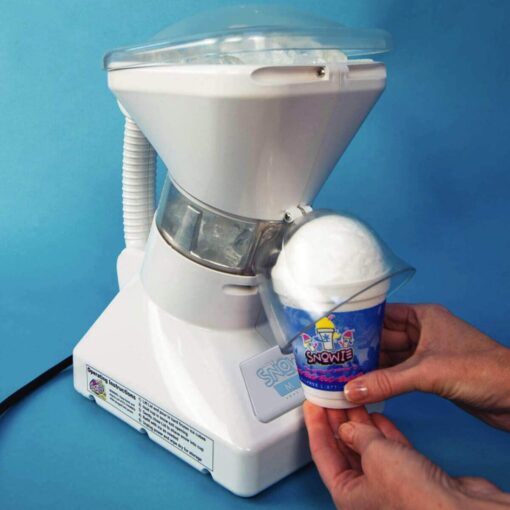 SNOWIE - Little Snowie Max Snow Cone Machine - Premium Shaved Ice Maker, with Powder Sticks Syrup Mix, 6-Stick Kit, Black - Image 3