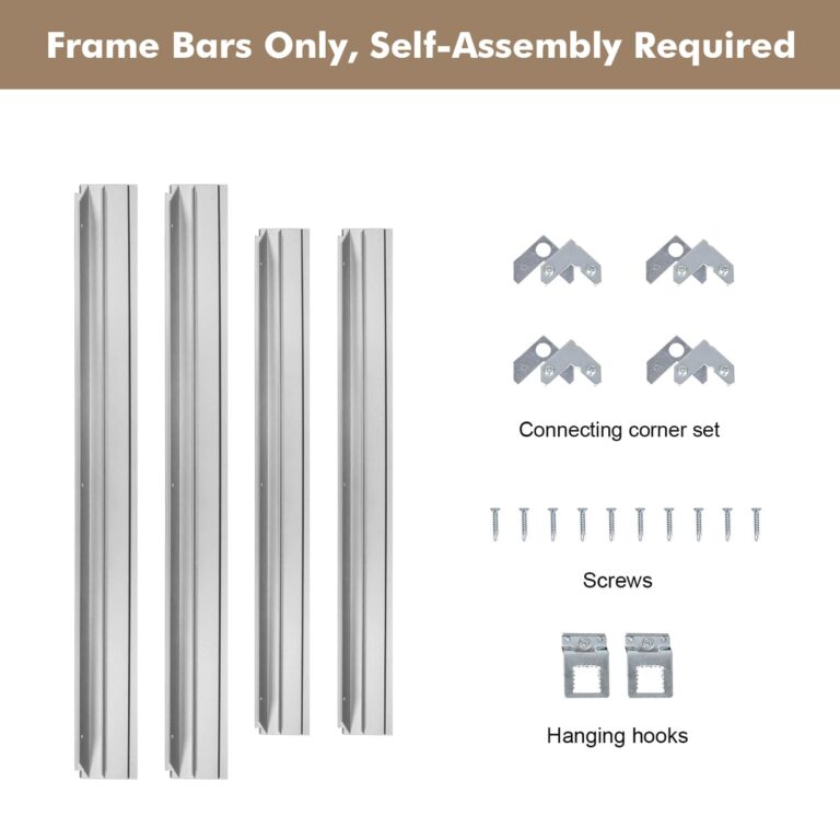 FOLKOR Metal Floating Frame for 48x60 Canvas Oil Paintings, DIY With 1.5" Deep, Floater for Canvas Prints Wall Art/Portrait/Landscape Living Room Bedroom Kitchen Decor (Silver) - Image 9