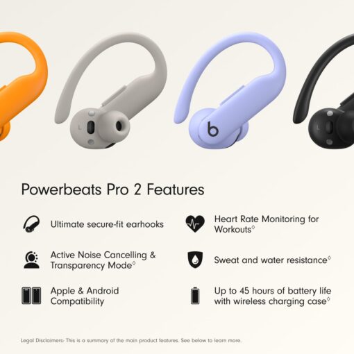Beats Powerbeats Pro 2 Wireless Bluetooth Earbuds with Apple Care+ (2 years) - Hyper Purple - Image 7