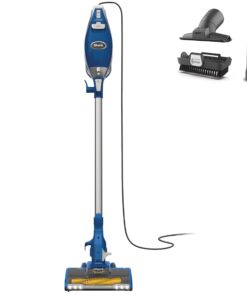 Shark HV343AMZ Rocket Corded Stick Vacuum with Self-Cleaning Brushroll, Lightweight & Maneuverable, Perfect for Pet Hair Pickup, Converts to a Hand Vacuum, Crevice Upholstery Tools, Blue/Silver